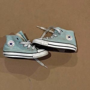 Kids Baby Blue Converse high top size toddler 7